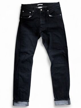 HELMUT LANG button fly cuffed jeans